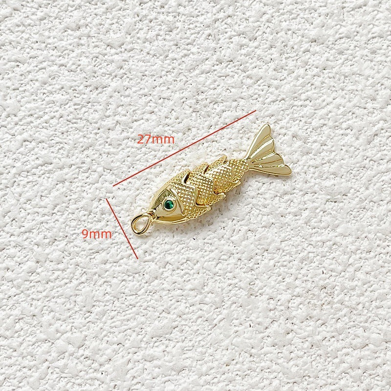 1 pc Metal Fish Pendant DIY Handmade Jewelry