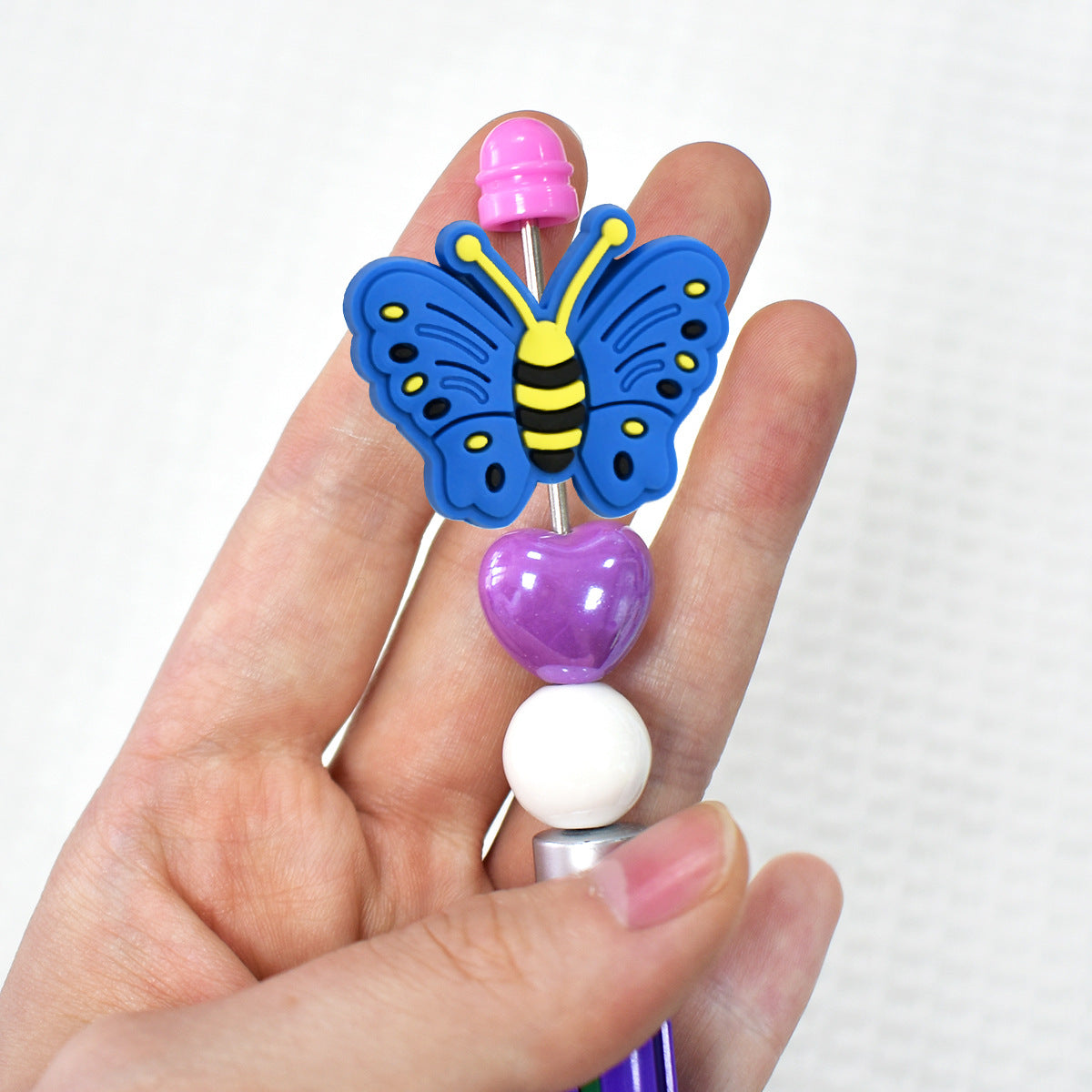Colorful Cartoon Butterfly Series Silicone Focus Beads Silicone Focus Beads