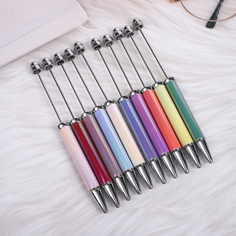 Colorful Electroplated Beaded Pen