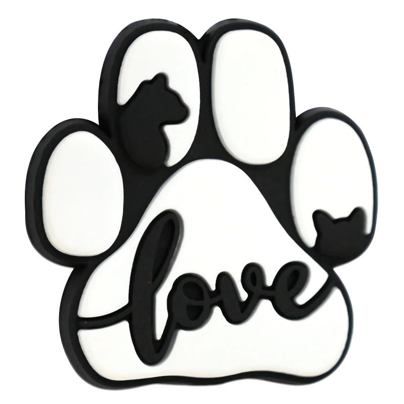 Cartoon Animal Footprint Series Silicone Focus Beads Silicone Focus Beads