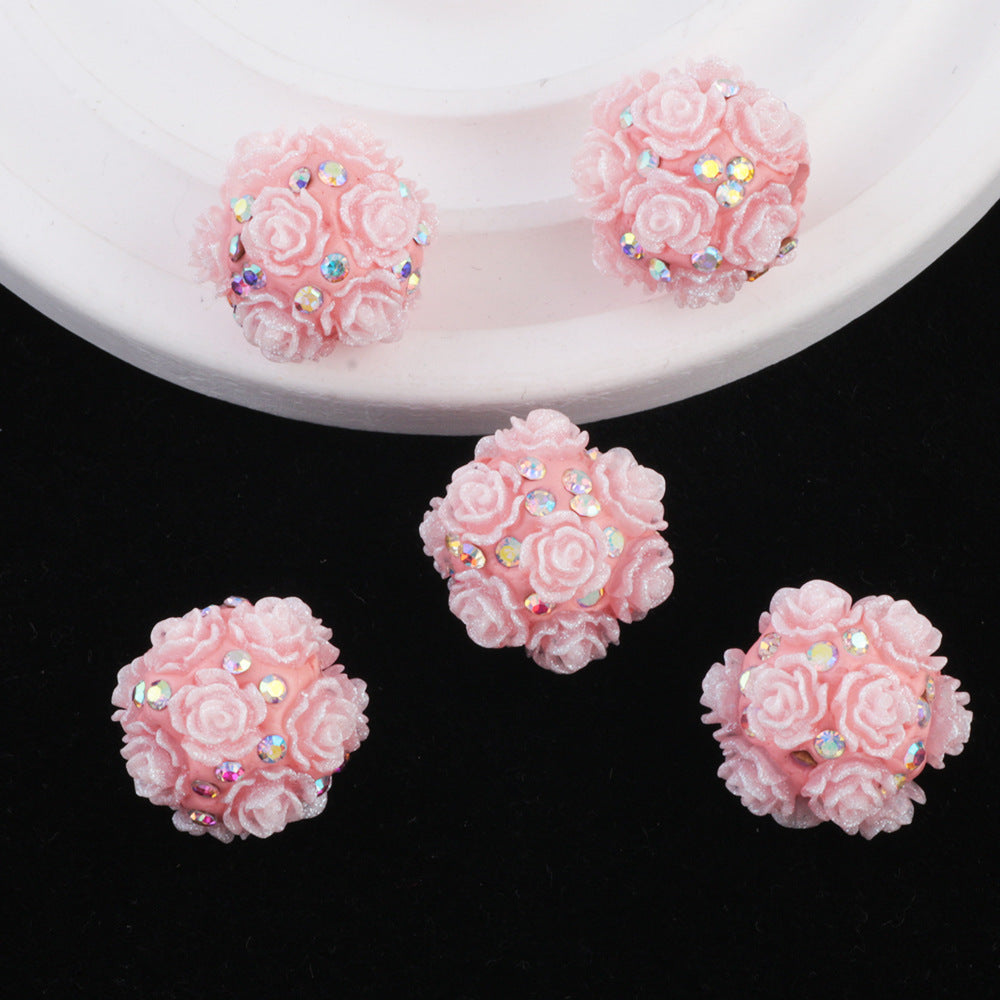 2cm Luminous Inlaid Diamond Flower Ball Diamond Ball