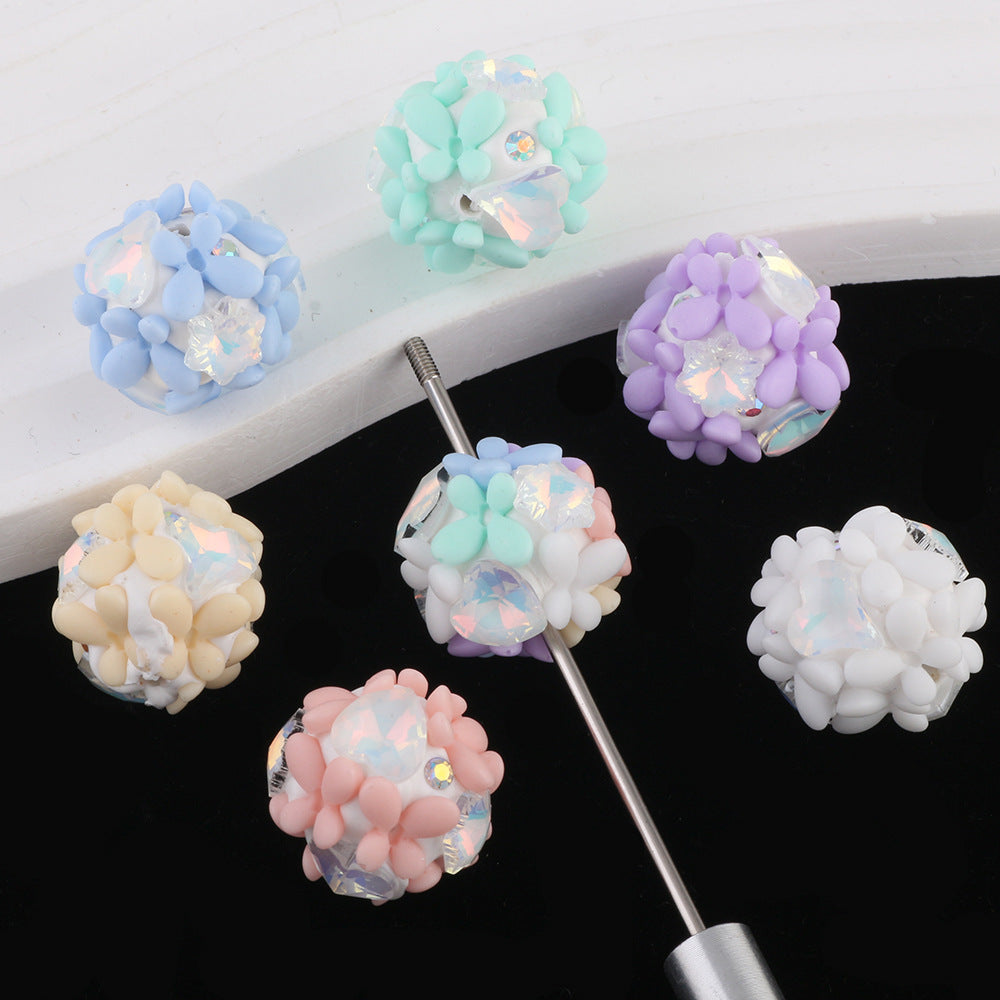 Zircon Butterfly Flower Cluster Ball Diamond Ball