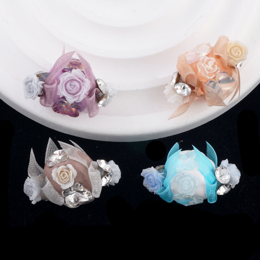 Handmade Cute Ice Cream Rose Flower