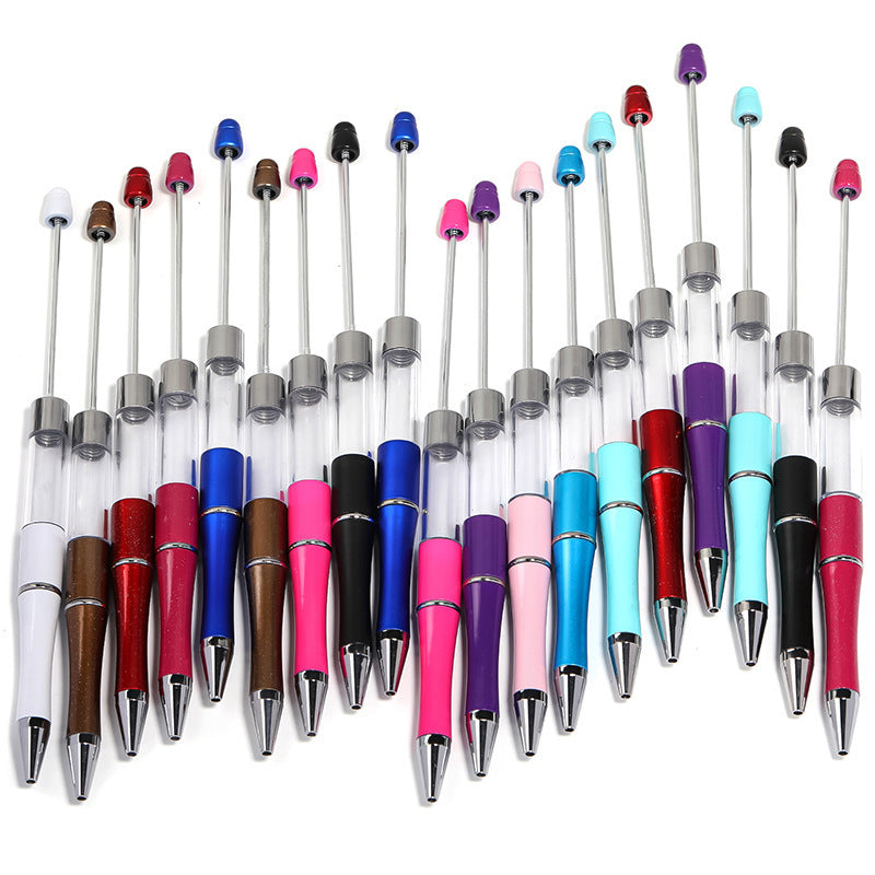 Multicolor Empty Tube Beaded Pen