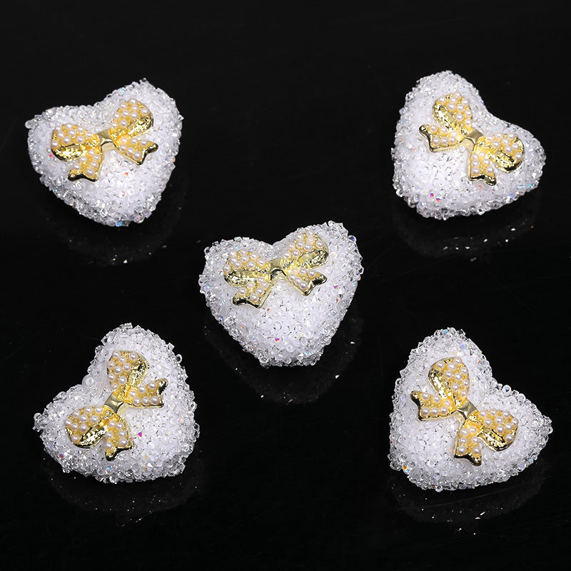 Heart-shaped Soft Sugar Candy Bowknot Beads