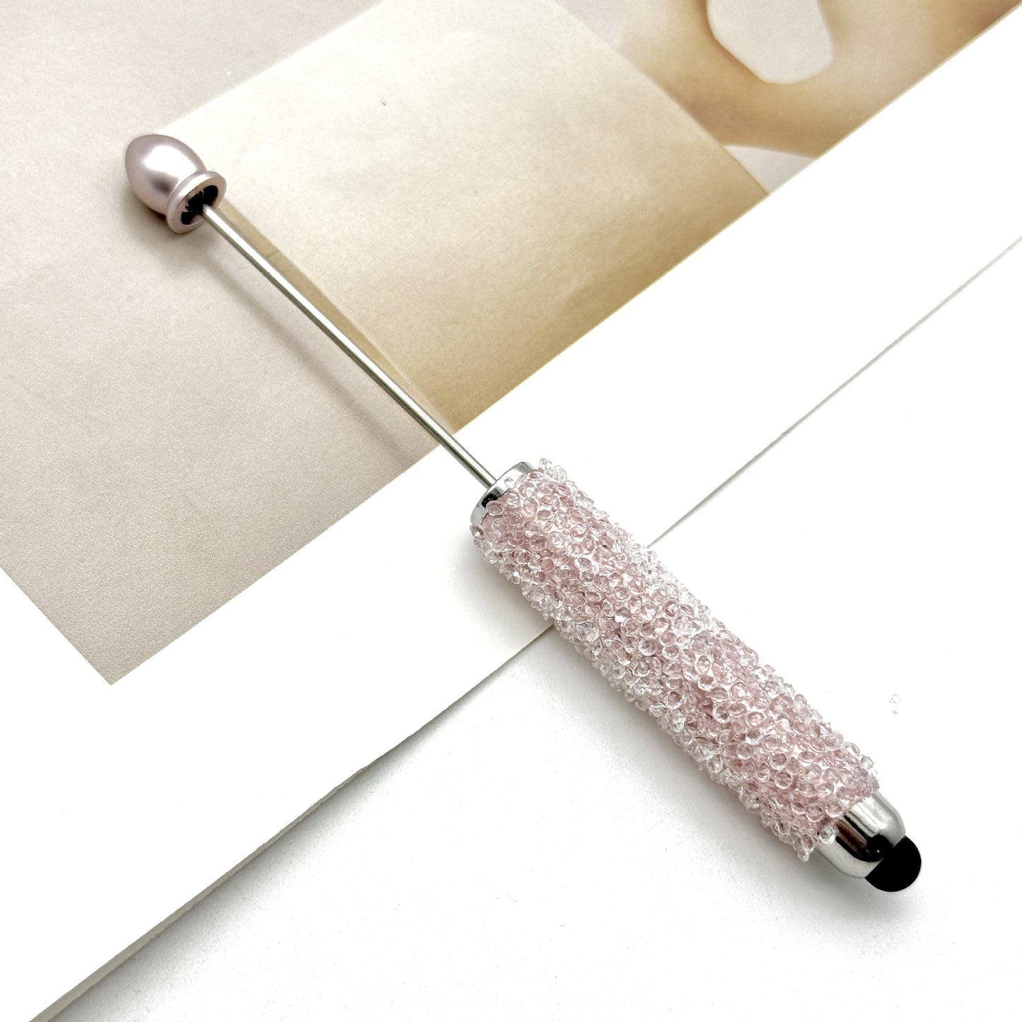 Resin Gypsophila Touch Screen Beaded Pen