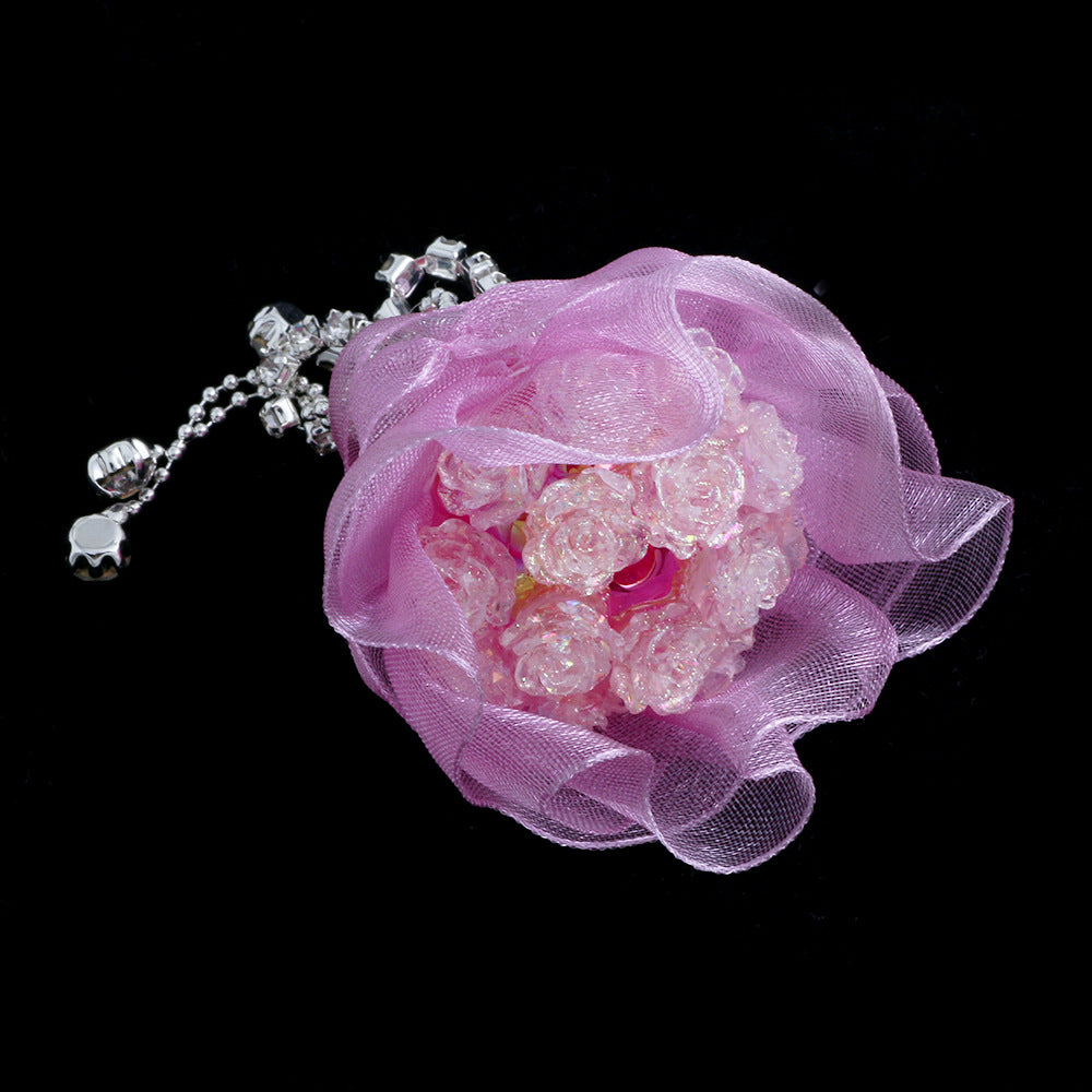 Artificial Flower Bouquet Ball Acrylic Beads