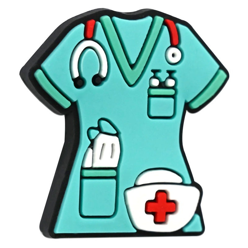 Cartoon Doctor Nurse Series Silicone Focus Beads Silicone Focus Beads