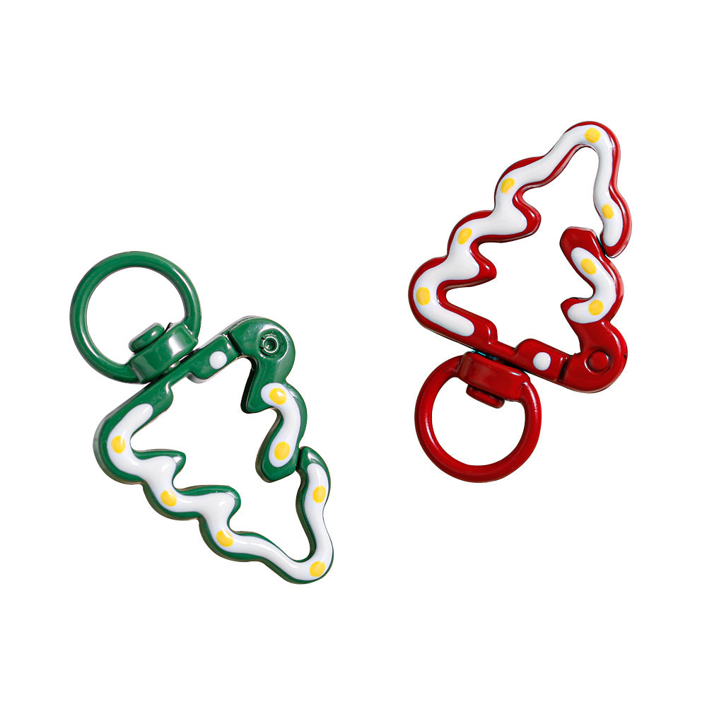 Christmas Tree Buckle Colorful Cartoon Keychain