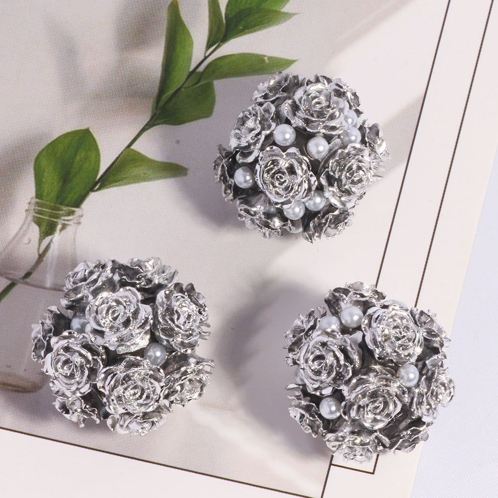 Halloween Metallic Rose Flower Ball