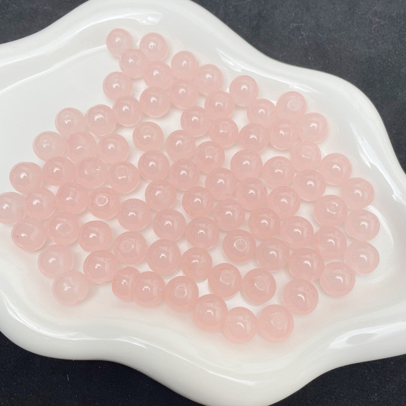 8mm two-color glass beads