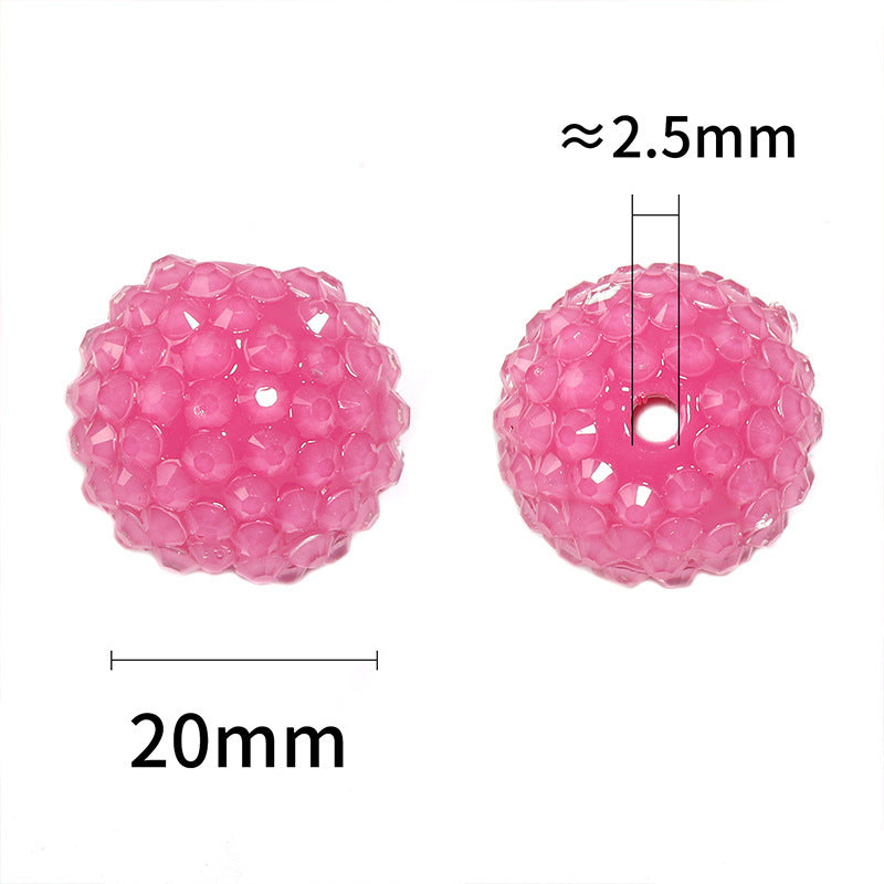 20mm Resin Full Drill Through Hole Drill Ball