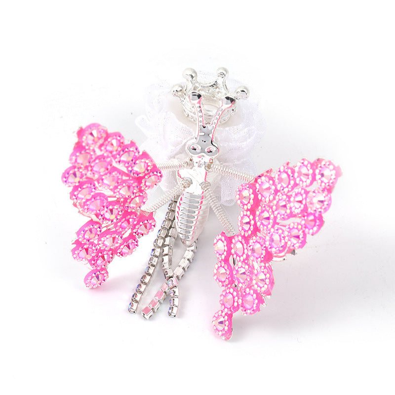 Rhinestone Wings Butterfly Square Beads