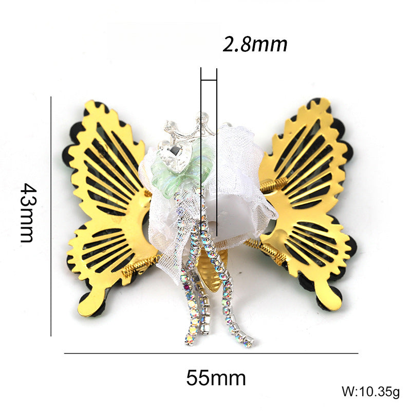 Rhinestone Wings Butterfly Square Beads