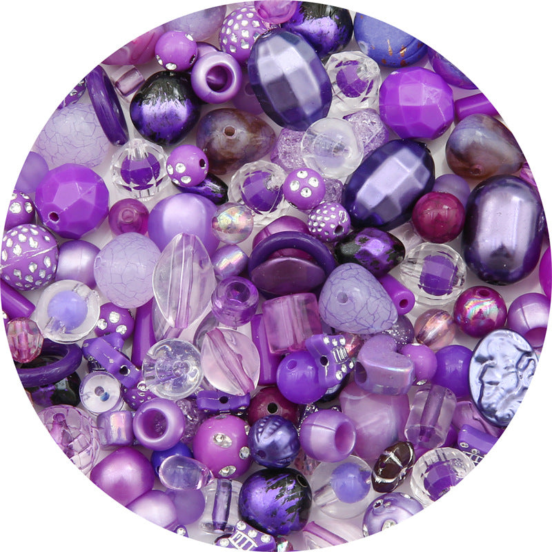 Multi-color Mixed Baroque Style Acrylic Beads