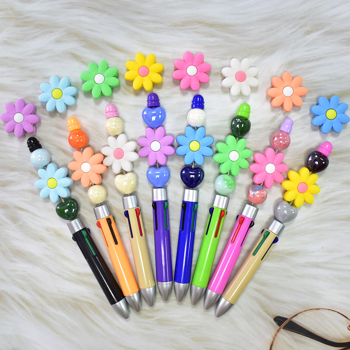Flower Series Silicone Focal Beads