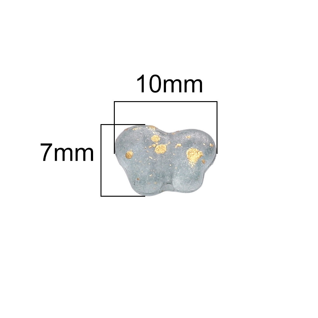 Small Butterfly Beaded Acrylic 10*7 Gradient Butterfly