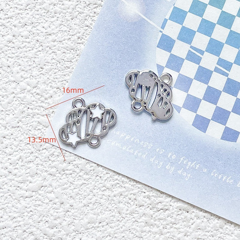 1 pc Alloy Heart Butterfly Cloud Moon Pendant