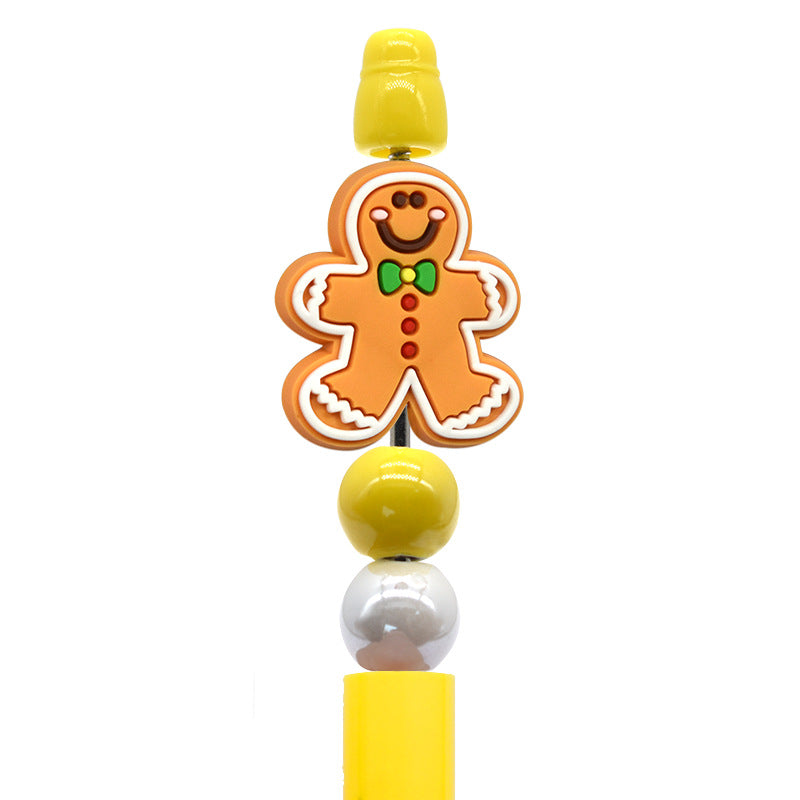 Christmas Beaded Pen Silicone Focal Beads