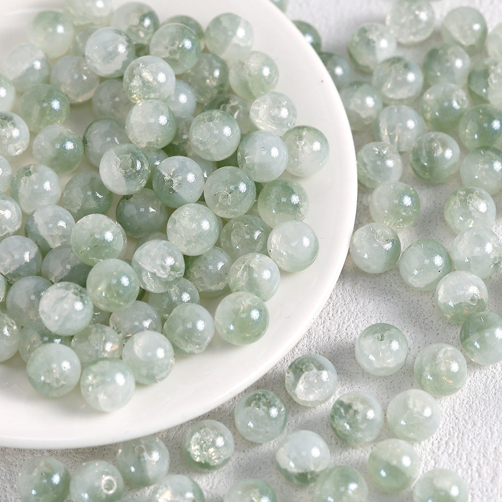 10mm Jade Fragment Glass Beads