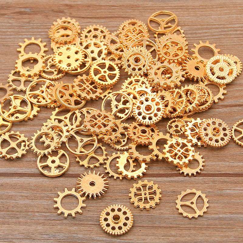 8-15mm Mini Steampunk 10 Colors Mechanical Gear Alloy DIY Jewelry Accessories
