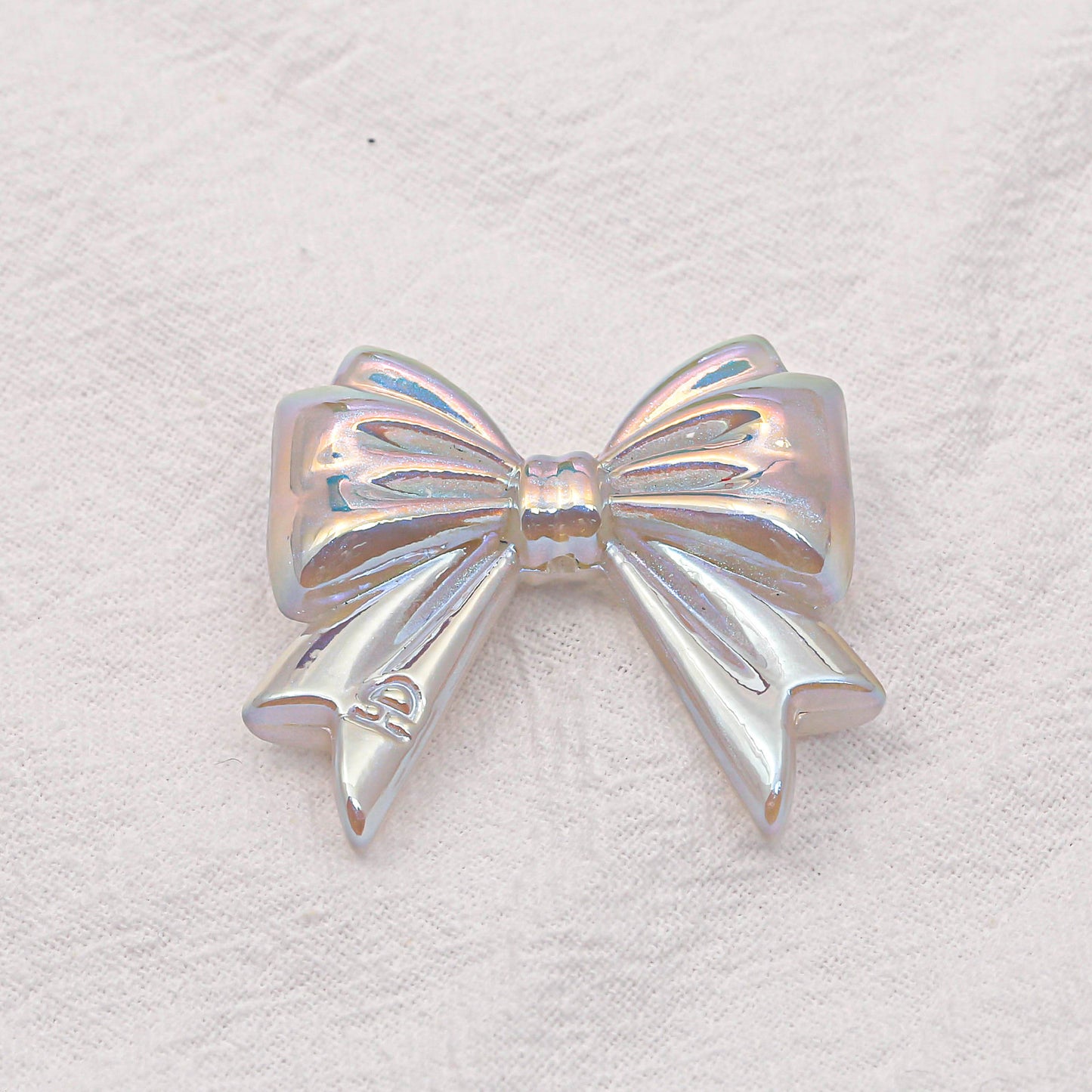 Dark Straight Hole through Hole Ribbon Bowknot Beads