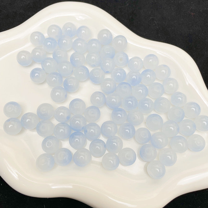 8mm two-color glass beads