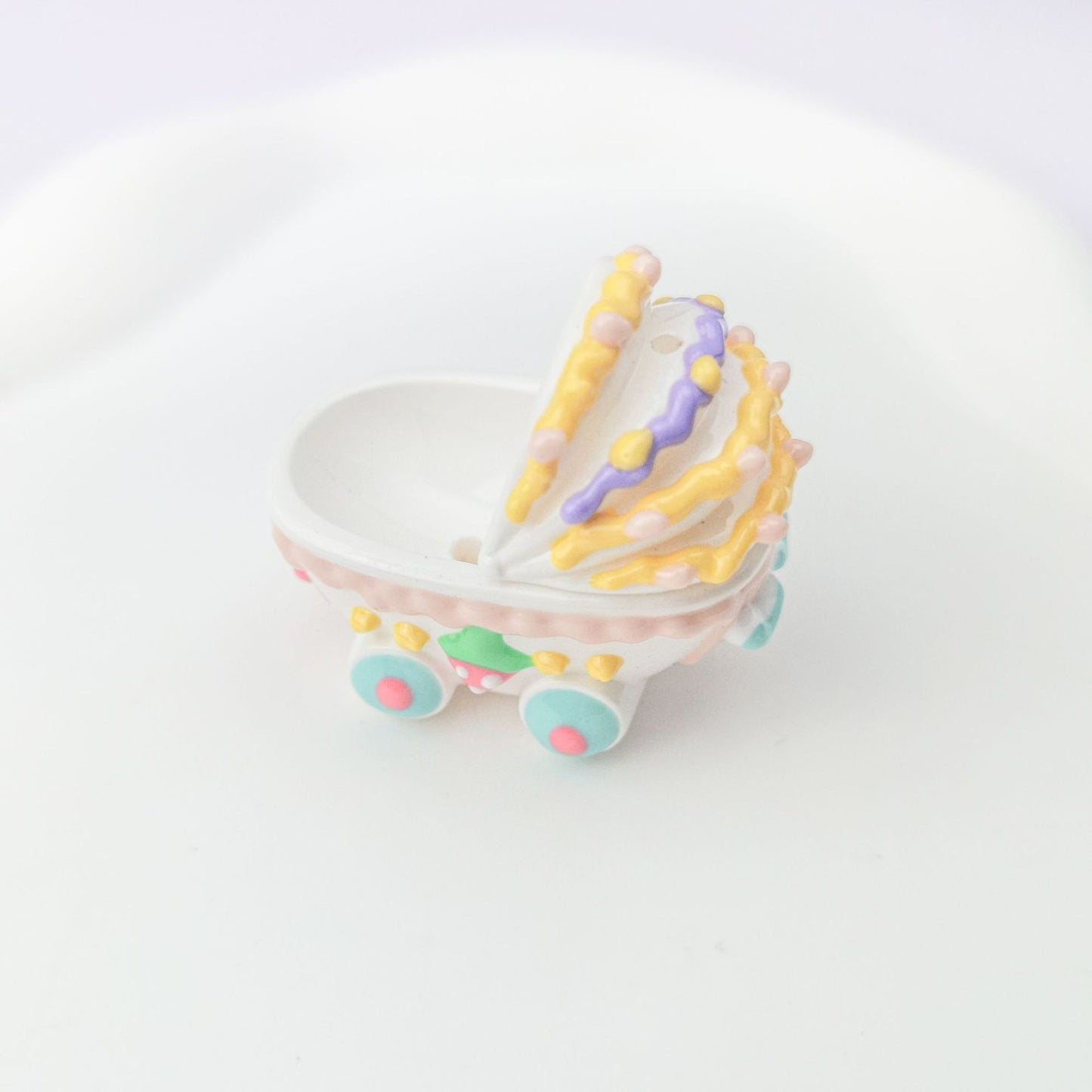 5 pcs Colorful Cute Trendy Hot-Selling Pen-Through Hand-Painted Baby Carriage Beaded Adorable Pen