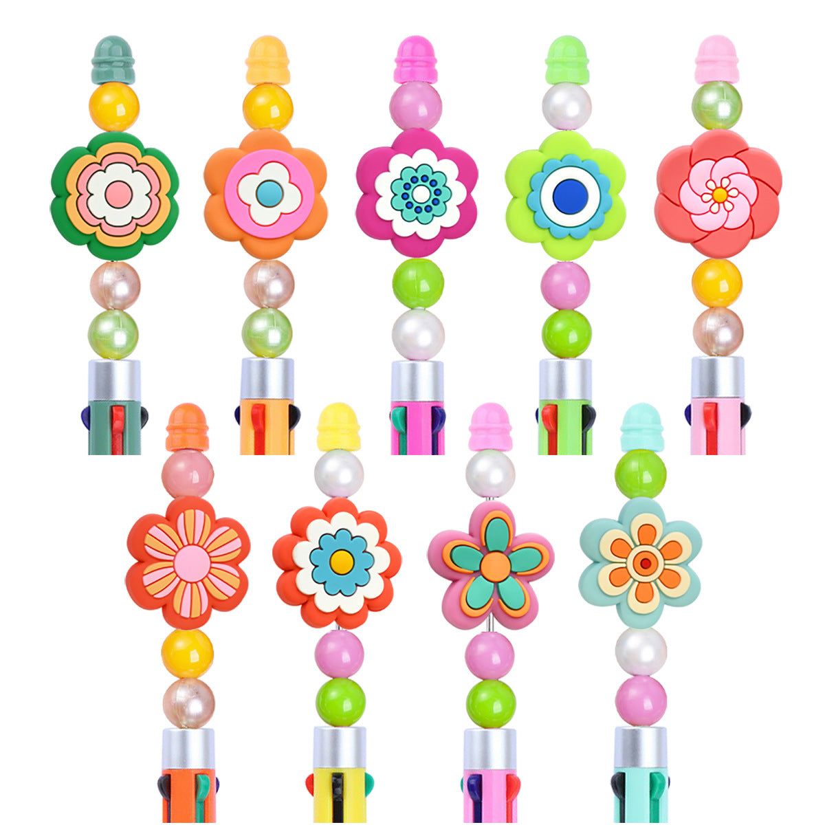 High-Value Flower Series Silicone Focus Beads