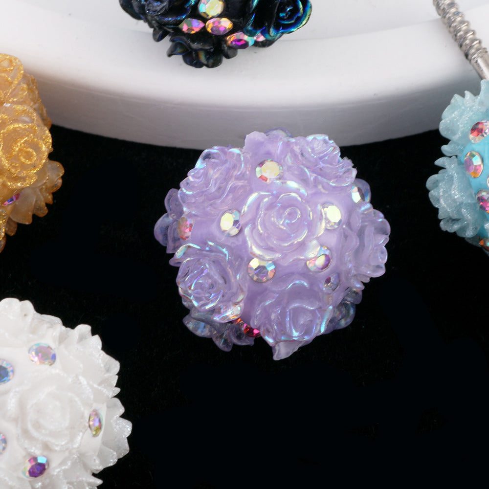 2cm Luminous Inlaid Diamond Flower Ball Diamond Ball