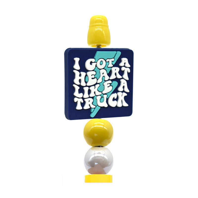 English Cartoon Series Silicone Focal Beads Silicone Focal Beads