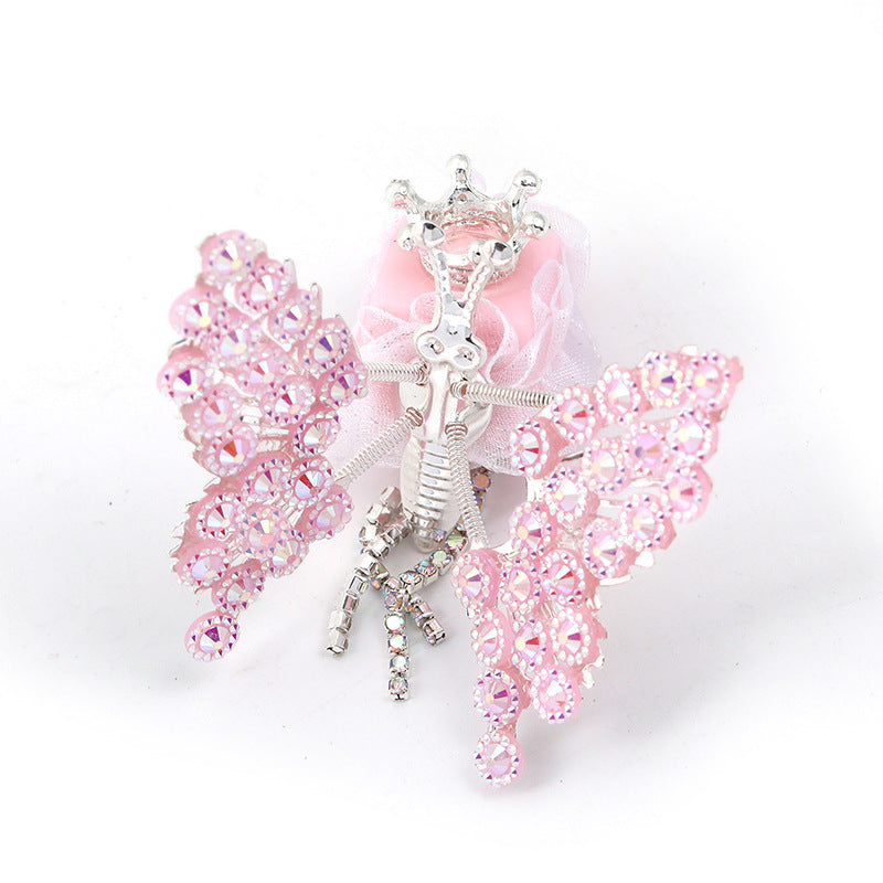Rhinestone Wings Butterfly Square Beads