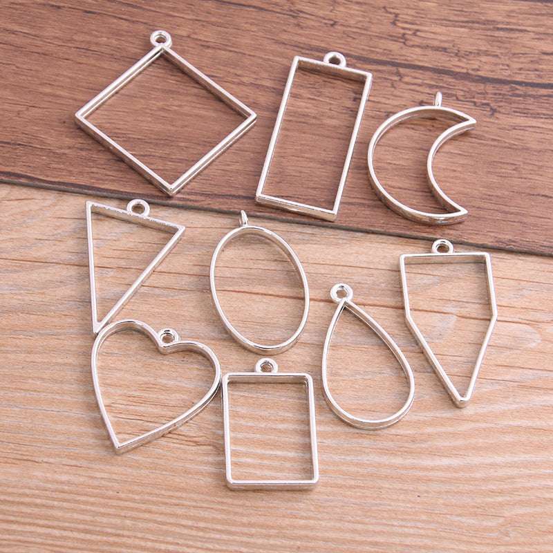 7 Colors DIY Alloy Jewelry Geometric Figure Epoxy Mold Frame