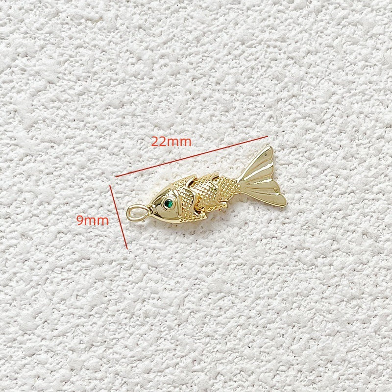 1 pc Metal Fish Pendant DIY Handmade Jewelry