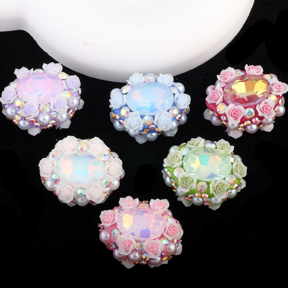 Artificial Flowers with Pearl Inlay Beads