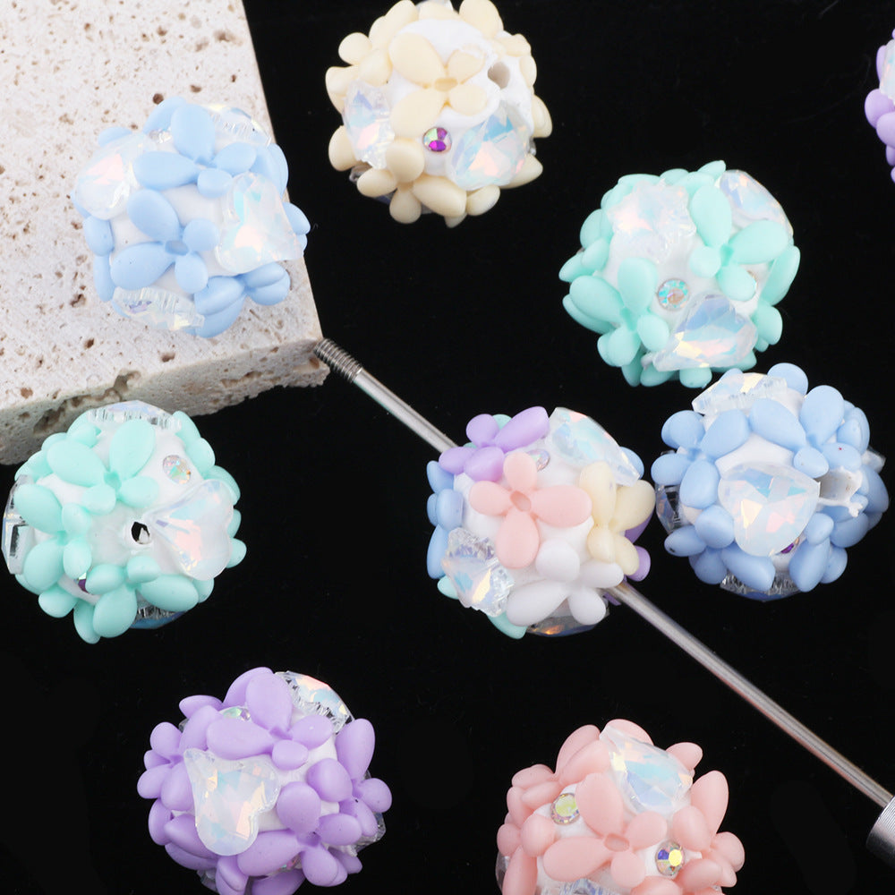 Zircon Butterfly Flower Cluster Ball Diamond Ball