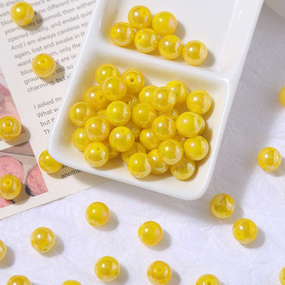 Dreamy 10mm Jelly Color Glass Beads Round Beads