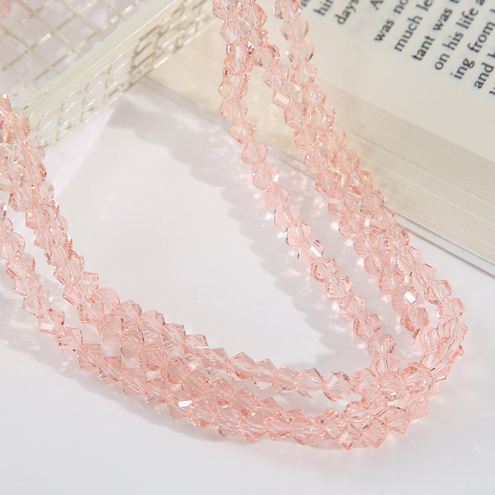 6mm artificial crystal Rhombus Beads Pointed Faceted Beads