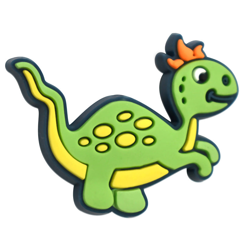 Cute Dinosaur Series Accessories In Stock Silicone Focus Beads Silicone Focus Beads