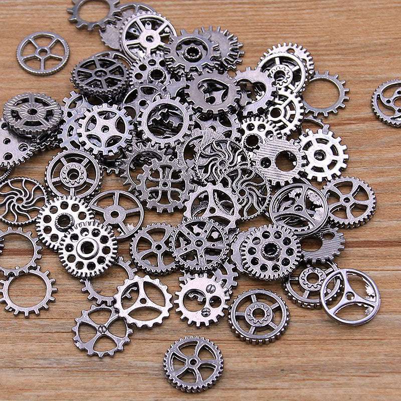 8-15mm Mini Steampunk 10 Colors Mechanical Gear Alloy DIY Jewelry Accessories