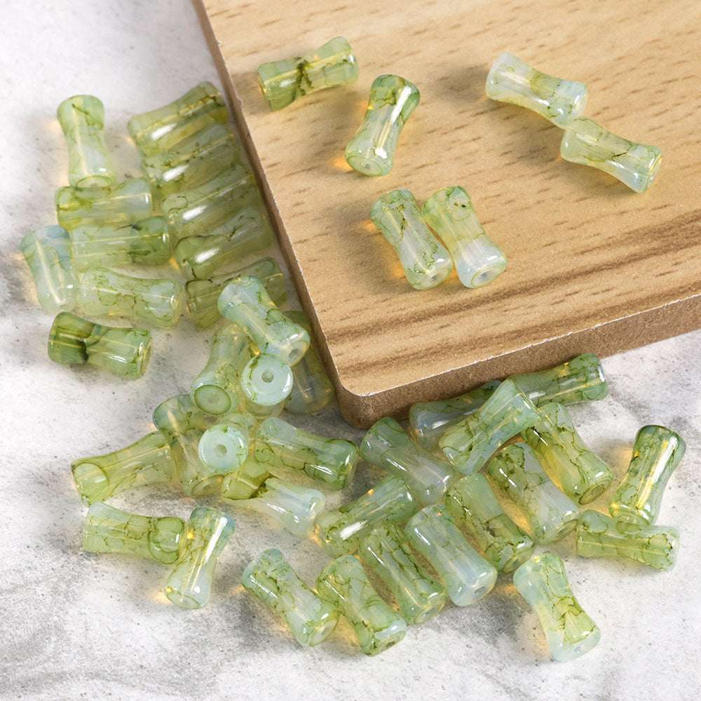 New Chinese Ancient Style Colored Glaze glass beadable beads