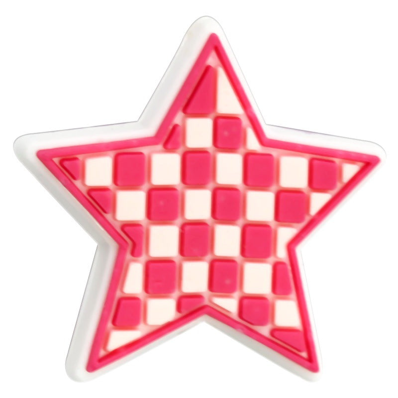 Grid Star Series Silicone Focus Beads