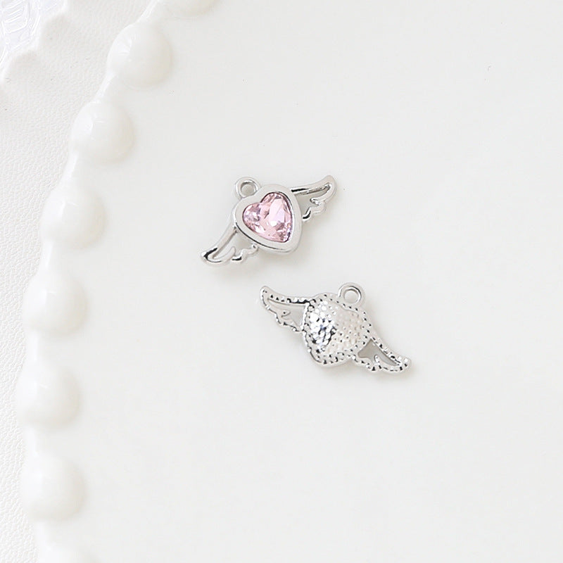 1 pc Sweet Cool Style Bowknot Gold Zircon Pendant