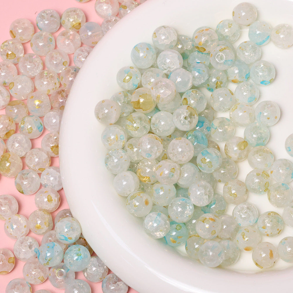 10mm Jade Fragment Glass Beads