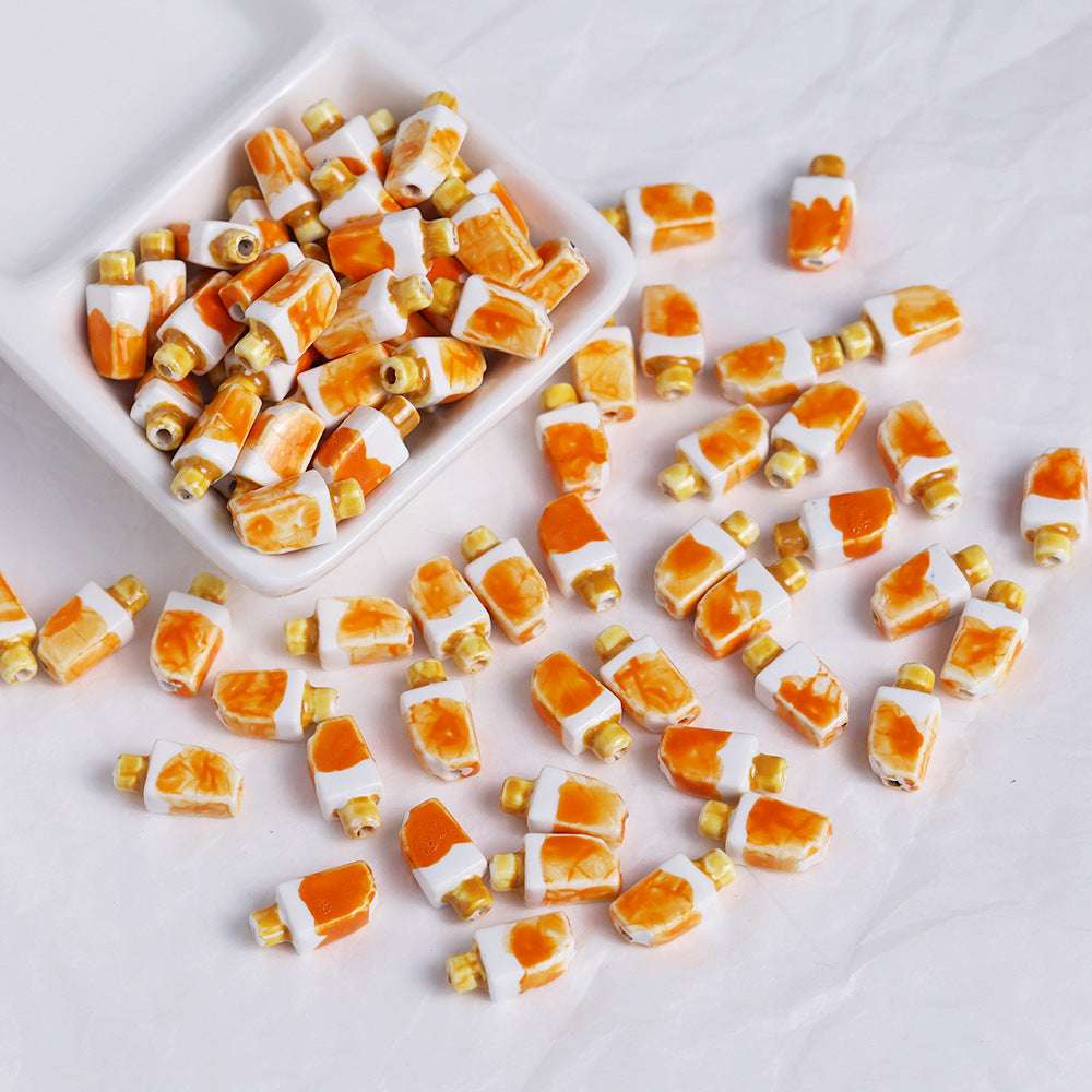 Ceramic Hand Painted Ice Cream Ceramic Beads