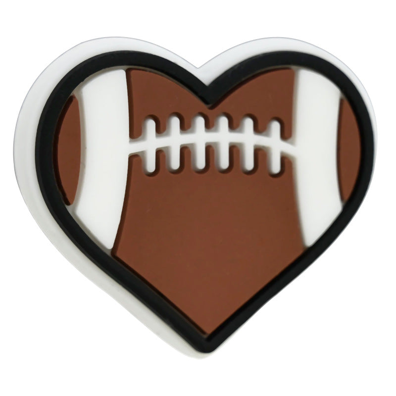 Sports Series Silicone Focal Beads