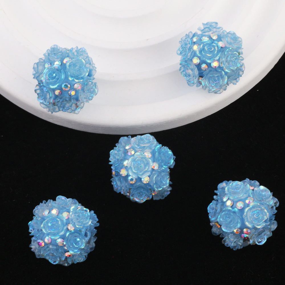 2cm Luminous Inlaid Diamond Flower Ball Diamond Ball