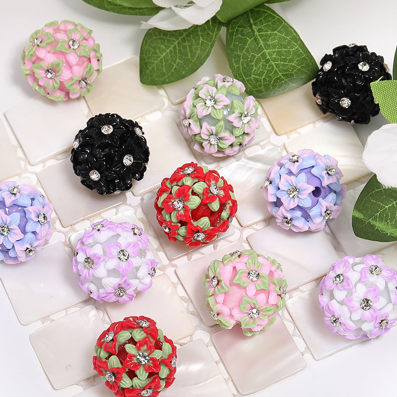 Resin Flower Drill Ball