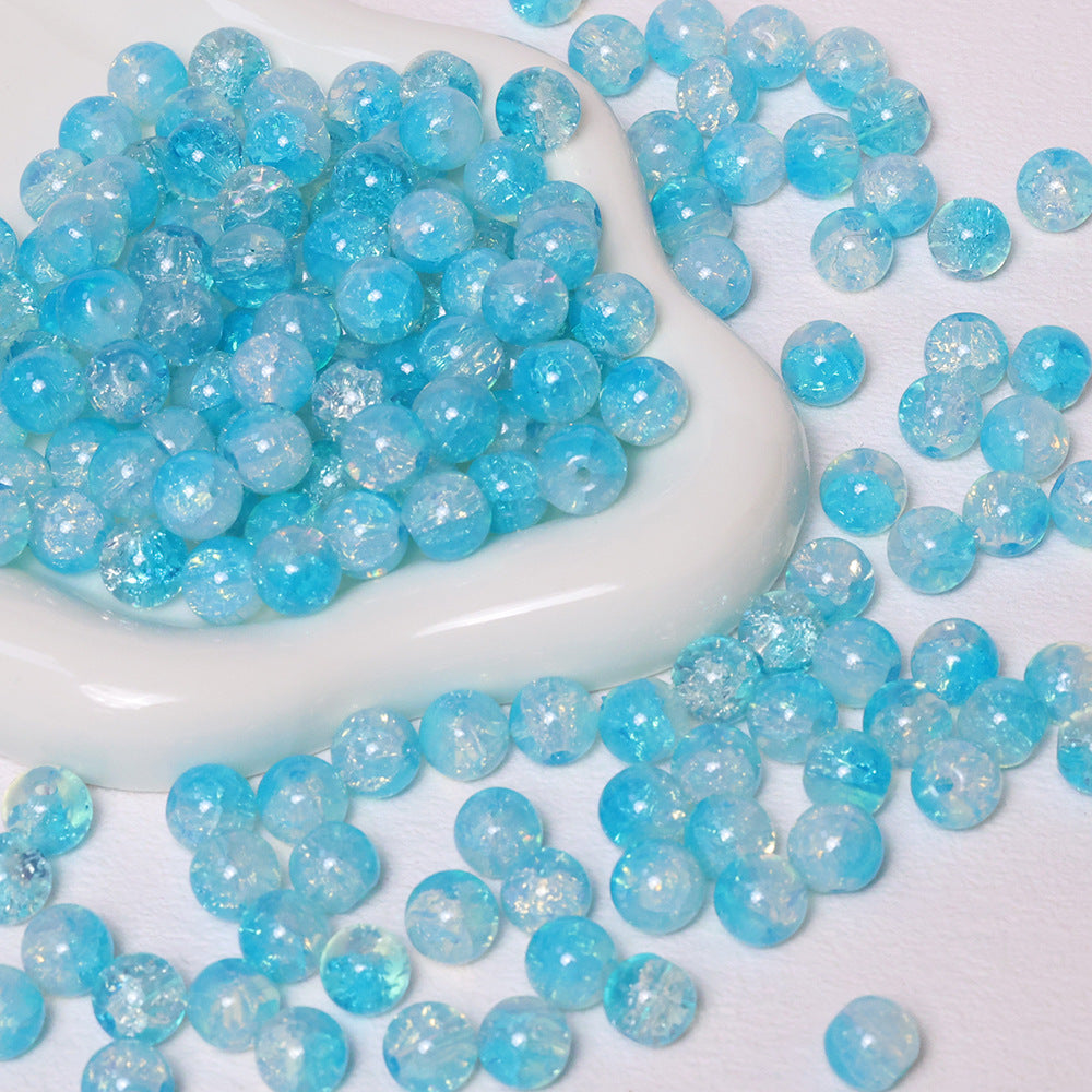 10mm Crackle Beads Jade Glass Beads