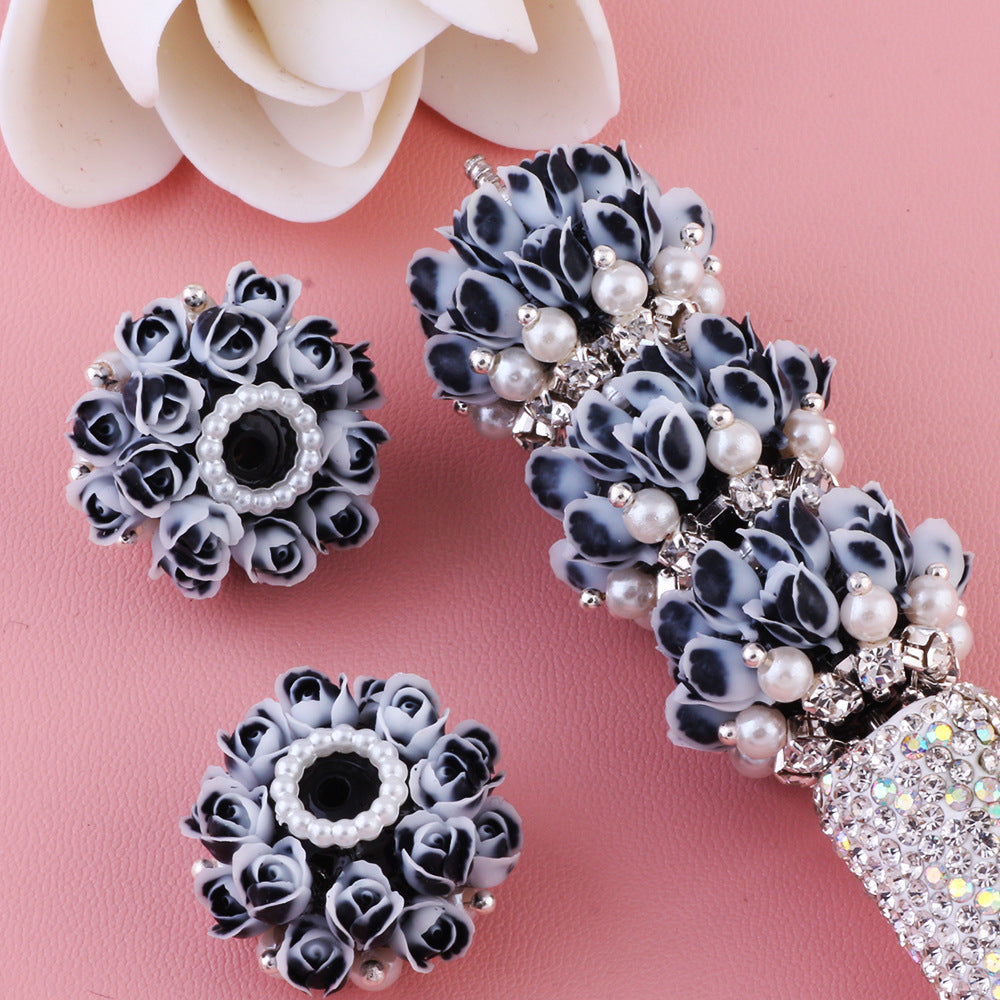 3D Simulation Rose Flower Multi-layer Flower Beads